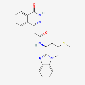 2-(4-hydroxyphthalazin-1-yl)-N-[(1S)-1-(1-methyl-1H-benzimidazol-2-yl)-3-(methylsulfanyl)propyl]acetamide