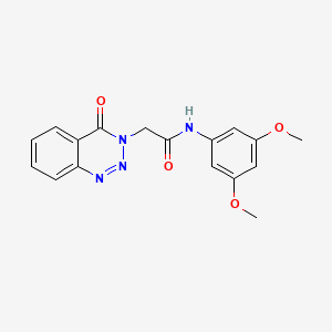 N-(3,5-dimethoxyphenyl)-2-(4-oxo-1,2,3-benzotriazin-3(4H)-yl)acetamide