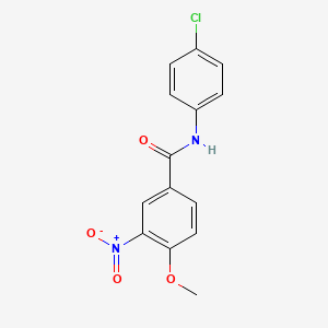 N-(4-chlorophenyl)-4-methoxy-3-nitrobenzamide