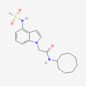 N-cyclooctyl-2-{4-[(methylsulfonyl)amino]-1H-indol-1-yl}acetamide