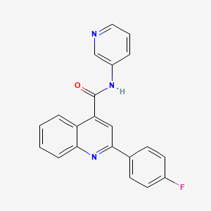 2-(4-fluorophenyl)-N-(pyridin-3-yl)quinoline-4-carboxamide