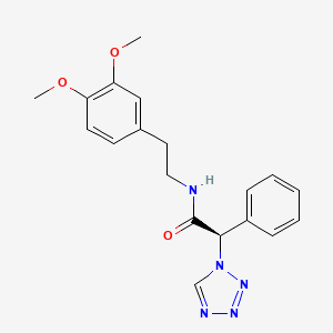 (2R)-N-[2-(3,4-dimethoxyphenyl)ethyl]-2-phenyl-2-(1H-tetrazol-1-yl)ethanamide