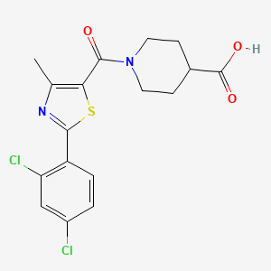 1-{[2-(2,4-Dichlorophenyl)-4-methyl-1,3-thiazol-5-yl]carbonyl}piperidine-4-carboxylic acid