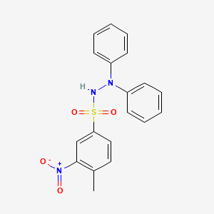 4-methyl-3-nitro-N',N'-diphenylbenzenesulfonohydrazide