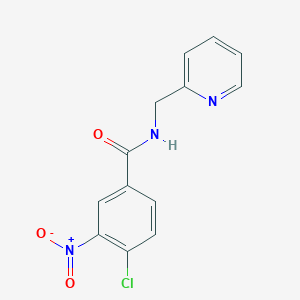 4-chloro-3-nitro-N-(pyridin-2-ylmethyl)benzamide