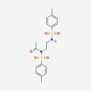 Benzenesulfonamide, N-acetyl-N-[2-(4-methyl-benzenesulfonylamino)ethyl]-4-methyl-