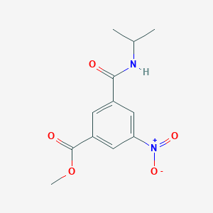 molecular formula C12H14N2O5 B11022199 Methyl 3-nitro-5-(propan-2-ylcarbamoyl)benzoate 