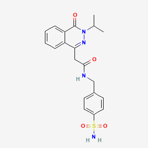 2-[4-oxo-3-(propan-2-yl)-3,4-dihydrophthalazin-1-yl]-N-(4-sulfamoylbenzyl)acetamide