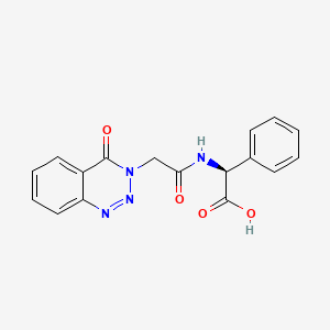 molecular formula C17H14N4O4 B11022218 (2S)-2-[[2-(4-oxo-1,2,3-benzotriazin-3-yl)acetyl]amino]-2-phenylacetic acid CAS No. 958984-74-2