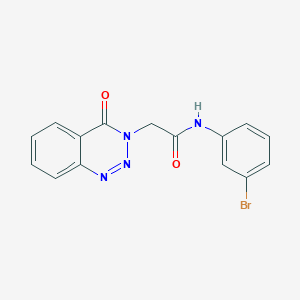 N-(3-bromophenyl)-2-(4-oxo-1,2,3-benzotriazin-3(4H)-yl)acetamide