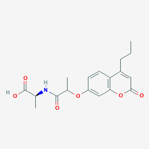 N-{2-[(2-oxo-4-propyl-2H-chromen-7-yl)oxy]propanoyl}-L-alanine