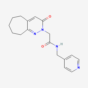 2-(3-oxo-3,5,6,7,8,9-hexahydro-2H-cyclohepta[c]pyridazin-2-yl)-N-(pyridin-4-ylmethyl)acetamide