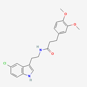 N-[2-(5-chloro-1H-indol-3-yl)ethyl]-3-(3,4-dimethoxyphenyl)propanamide