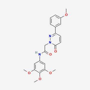 2-(3-(3-methoxyphenyl)-6-oxopyridazin-1(6H)-yl)-N-(3,4,5-trimethoxyphenyl)acetamide