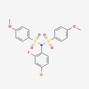 N-(4-bromo-2-fluorophenyl)-4-methoxy-N-[(4-methoxyphenyl)sulfonyl]benzenesulfonamide