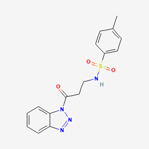 N-[3-(1H-benzotriazol-1-yl)-3-oxopropyl]-4-methylbenzenesulfonamide