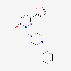 2-[(4-benzylpiperazin-1-yl)methyl]-6-(furan-2-yl)pyridazin-3(2H)-one