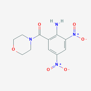 molecular formula C11H12N4O6 B11022385 (2-Amino-3,5-dinitrophenyl)(morpholin-4-yl)methanone 