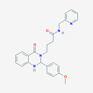 4-[2-(4-methoxyphenyl)-4-oxo-1,4-dihydroquinazolin-3(2H)-yl]-N-(pyridin-2-ylmethyl)butanamide