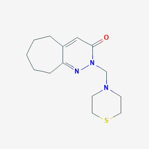 2-(thiomorpholin-4-ylmethyl)-2,5,6,7,8,9-hexahydro-3H-cyclohepta[c]pyridazin-3-one