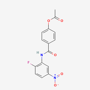 4-[(2-Fluoro-5-nitrophenyl)carbamoyl]phenyl acetate