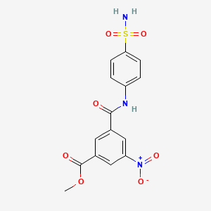 Methyl 3-nitro-5-[(4-sulfamoylphenyl)carbamoyl]benzoate