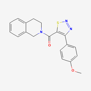 3,4-dihydroisoquinolin-2(1H)-yl[4-(4-methoxyphenyl)-1,2,3-thiadiazol-5-yl]methanone