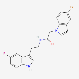 2-(5-bromo-1H-indol-1-yl)-N-[2-(5-fluoro-1H-indol-3-yl)ethyl]acetamide