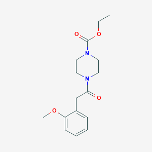 Ethyl 4-[(2-methoxyphenyl)acetyl]piperazine-1-carboxylate