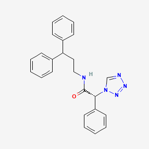 molecular formula C24H23N5O B11022571 (2R)-N-(3,3-diphenylpropyl)-2-phenyl-2-(1H-tetrazol-1-yl)ethanamide 