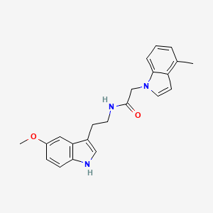 N-[2-(5-methoxy-1H-indol-3-yl)ethyl]-2-(4-methyl-1H-indol-1-yl)acetamide