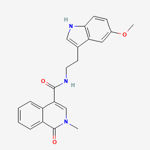 N-[2-(5-methoxy-1H-indol-3-yl)ethyl]-2-methyl-1-oxo-1,2-dihydro-4-isoquinolinecarboxamide