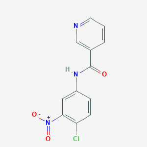 molecular formula C12H8ClN3O3 B11022601 N-(4-chloro-3-nitrophenyl)pyridine-3-carboxamide 