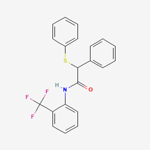 2-phenyl-2-(phenylsulfanyl)-N-[2-(trifluoromethyl)phenyl]acetamide