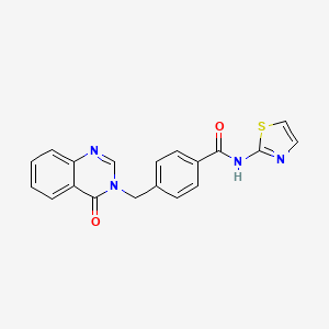 4-[(4-oxoquinazolin-3(4H)-yl)methyl]-N-(1,3-thiazol-2-yl)benzamide