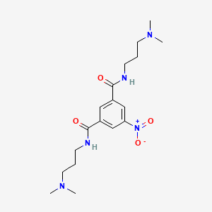 N,N'-bis[3-(dimethylamino)propyl]-5-nitrobenzene-1,3-dicarboxamide