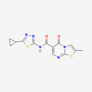 N-(5-cyclopropyl-1,3,4-thiadiazol-2-yl)-2-methyl-5-oxo-5H-[1,3]thiazolo[3,2-a]pyrimidine-6-carboxamide