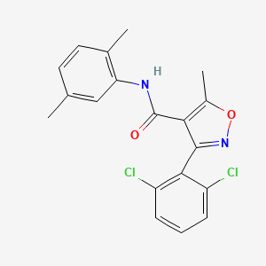 3-(2,6-dichlorophenyl)-N-(2,5-dimethylphenyl)-5-methyl-1,2-oxazole-4-carboxamide