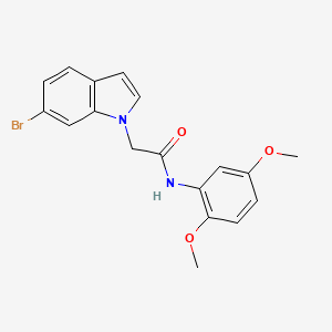 2-(6-bromo-1H-indol-1-yl)-N-(2,5-dimethoxyphenyl)acetamide