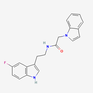 N-[2-(5-fluoro-1H-indol-3-yl)ethyl]-2-(1H-indol-1-yl)acetamide