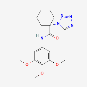 1-(1H-tetrazol-1-yl)-N-(3,4,5-trimethoxyphenyl)cyclohexanecarboxamide