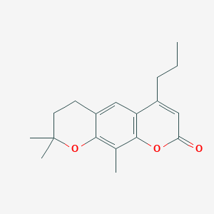 8,8,10-trimethyl-4-propyl-7,8-dihydro-2H,6H-pyrano[3,2-g]chromen-2-one