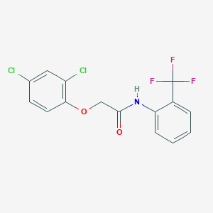 2-(2,4-dichlorophenoxy)-N-[2-(trifluoromethyl)phenyl]acetamide