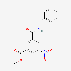 molecular formula C16H14N2O5 B11022805 Methyl 3-(benzylcarbamoyl)-5-nitrobenzoate 