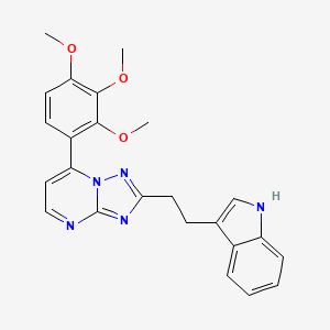 2-[2-(1H-indol-3-yl)ethyl]-7-(2,3,4-trimethoxyphenyl)[1,2,4]triazolo[1,5-a]pyrimidine