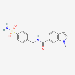 molecular formula C17H17N3O3S B11022812 1-methyl-N-(4-sulfamoylbenzyl)-1H-indole-6-carboxamide 