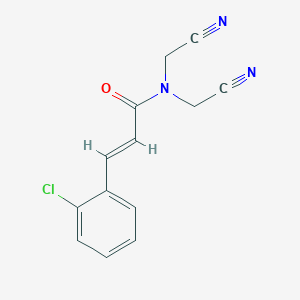 (E)-3-(2-Chlorophenyl)-N,N-bis(cyanomethyl)-2-propenamide