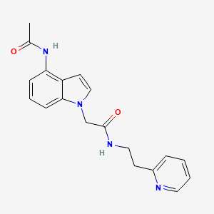 2-[4-(acetylamino)-1H-indol-1-yl]-N-[2-(pyridin-2-yl)ethyl]acetamide