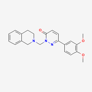 2-(3,4-dihydroisoquinolin-2(1H)-ylmethyl)-6-(3,4-dimethoxyphenyl)pyridazin-3(2H)-one