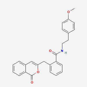 N~1~-(4-methoxyphenethyl)-2-[(1-oxo-1H-isochromen-3-yl)methyl]benzamide